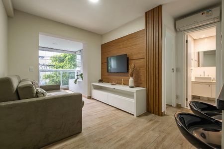 Sala/Cozinha de apartamento à venda com 1 quarto, 44m² em Pinheiros, São Paulo