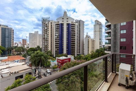 Vista da Sala de apartamento à venda com 1 quarto, 57m² em Cambuí, Campinas