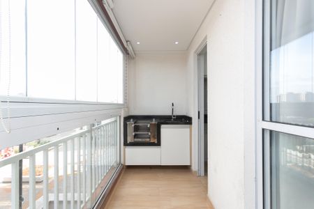 Varanda da Sala de apartamento à venda com 2 quartos, 46m² em Vila Carmosina, São Paulo