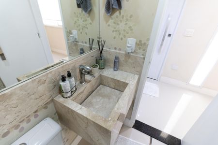 Lavabo de casa de condomínio à venda com 3 quartos, 127m² em Vila Gumercindo, São Paulo