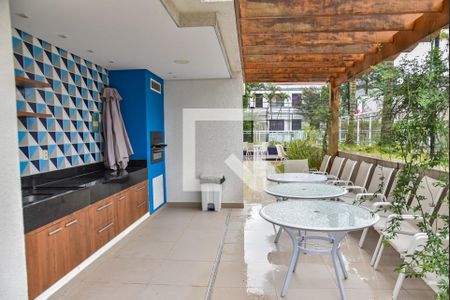 Studio para alugar com 34m², 1 quarto e 1 vagaChurrasqueira