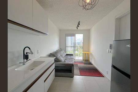 Sala/Cozinha de apartamento para alugar com 1 quarto, 28m² em Várzea da Barra Funda, São Paulo