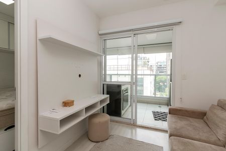 Sala de apartamento para alugar com 1 quarto, 33m² em Brooklin, São Paulo