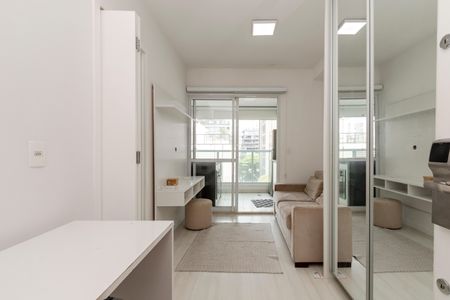 Sala de apartamento para alugar com 1 quarto, 33m² em Brooklin, São Paulo
