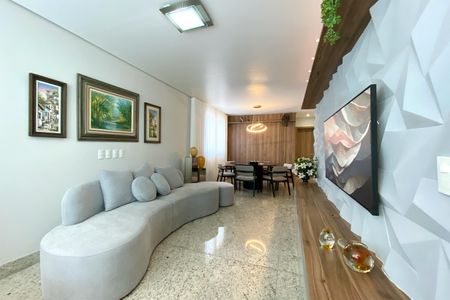 Sala de apartamento à venda com 4 quartos, 126m² em Cidade Nova, Belo Horizonte