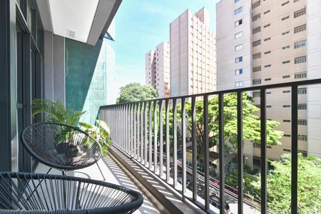 Varanda de apartamento para alugar com 1 quarto, 35m² em Santo Amaro, São Paulo
