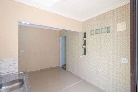 Cozinha de casa para alugar com 1 quarto, 20m² em Santo Antônio, São Caetano do Sul
