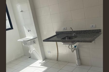 Cozinha e área de serviço de apartamento para alugar com 2 quartos, 45m² em Vila Aquilino, Santo André