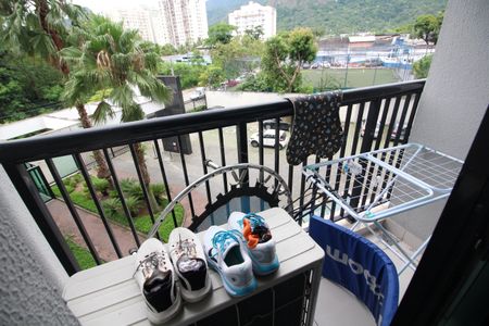 Varanda da Sala de apartamento para alugar com 1 quarto, 40m² em Jacarepaguá, Rio de Janeiro