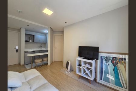 Sala de apartamento à venda com 1 quarto, 29m² em Indianópolis, São Paulo