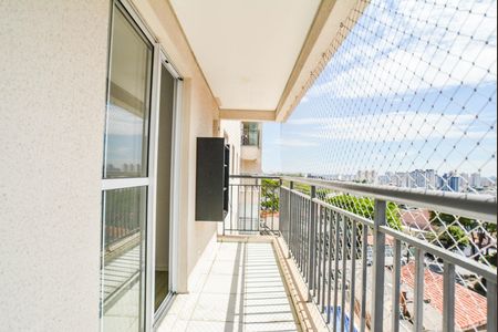 Varanda da Sala de apartamento para alugar com 2 quartos, 54m² em Vila Eldizia, Santo André