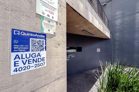 Studio para alugar com 45m², 1 quarto e 1 vagaFachada - Plaquinha