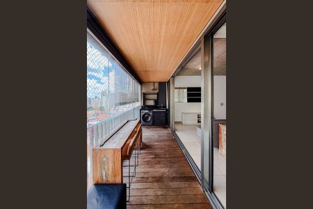 Studio para alugar com 45m², 1 quarto e 1 vagaVaranda