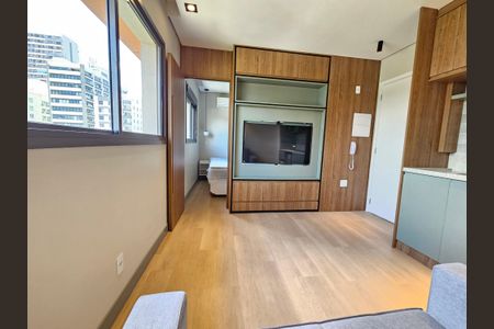 Sala de apartamento para alugar com 1 quarto, 28m² em Chácara Santo Antônio (zona Sul), São Paulo