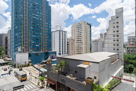 Studio para alugar com 34m², 1 quarto e 1 vagaVista da Varanda do Quarto