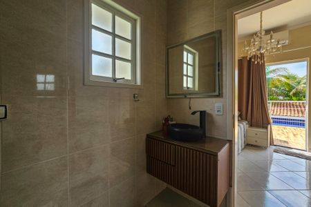 Casa de condomínio para alugar com 210m², 3 quartos e 2 vagasBanheiro da suíte 1