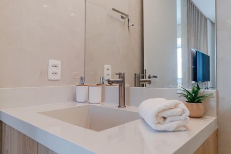 Studio para alugar com 24m², 1 quarto e sem vaga Studio para alugar com 24m², 1 quarto e sem vagaBanheiro