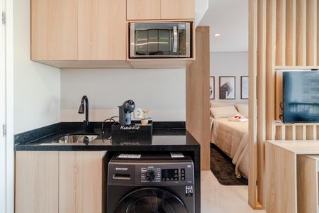 Studio para alugar com 24m², 1 quarto e sem vaga Studio para alugar com 24m², 1 quarto e sem vagaCozinha