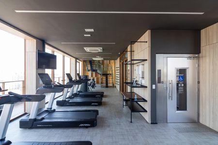 Studio para alugar com 29m², 1 quarto e sem vaga Studio para alugar com 29m², 1 quarto e sem vagaÁrea comum - Academia