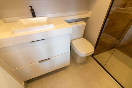 Studio para alugar com 29m², 1 quarto e sem vaga Studio para alugar com 29m², 1 quarto e sem vagaBanheiro