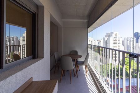 Varanda de apartamento para alugar com 1 quarto, 31m² em Santo Amaro, São Paulo