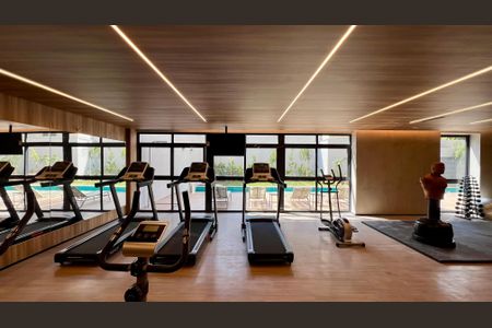 Studio à venda com 29m², 1 quarto e sem vaga Studio à venda com 29m², 1 quarto e sem vagaAcademia