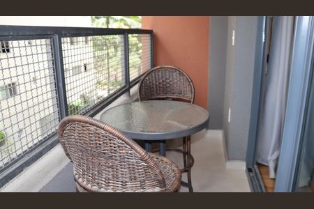Studio à venda com 25m², 1 quarto e sem vagaVaranda