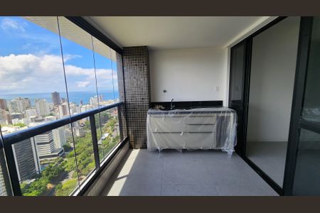 Sala - Varanda gourmert de apartamento para alugar com 1 quarto, 50m² em Graça, Salvador