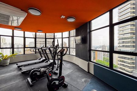 Studio para alugar com 25m², 1 quarto e sem vaga Studio para alugar com 25m², 1 quarto e sem vagaacademia