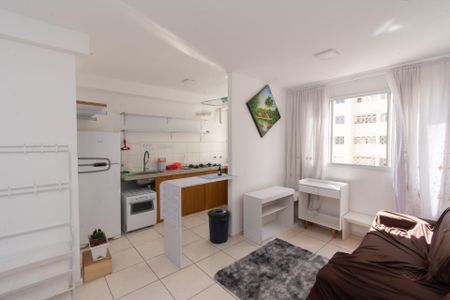 Sala de apartamento para alugar com 2 quartos, 48m² em Jk, Contagem
