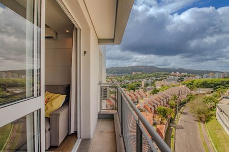 Sala - Varanda de apartamento para alugar com 1 quarto, 64m² em Jardim Itu, Porto Alegre