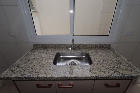 Sala e Cozinha - Pia de apartamento para alugar com 2 quartos, 38m² em Jardim Ocara, Santo André