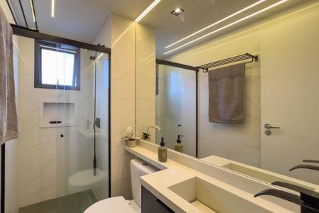 Banheiro de kitnet/studio para alugar com 1 quarto, 25m² em Vila Mariana, São Paulo