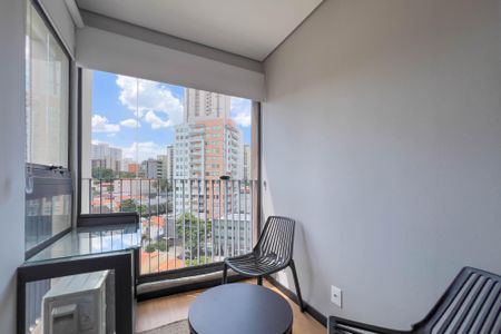 Varanda de kitnet/studio para alugar com 1 quarto, 25m² em Vila Mariana, São Paulo