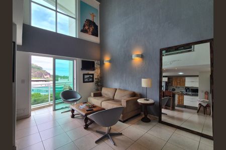 Sala  de apartamento para alugar com 1 quarto, 70m² em Barra da Tijuca, Rio de Janeiro