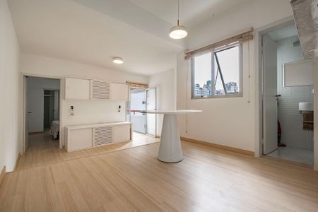 Sala de apartamento para alugar com 1 quarto, 69m² em Pinheiros, São Paulo