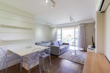 Sala/Quarto de apartamento à venda com 1 quarto, 53m² em Brooklin, São Paulo