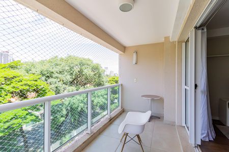 Varanda de apartamento à venda com 1 quarto, 53m² em Brooklin, São Paulo