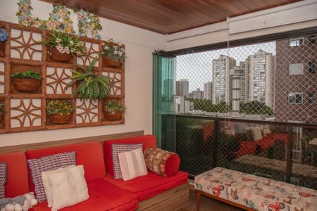 Varanda gourmet de apartamento à venda com 3 quartos, 105m² em Jardim Caravelas, São Paulo
