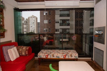 Varanda gourmet de apartamento à venda com 3 quartos, 105m² em Jardim Caravelas, São Paulo