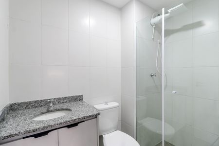 Apartamento para alugar com 27m², 1 quarto e sem vaga Apartamento para alugar com 27m², 1 quarto e sem vagaBanheiro da Suíte