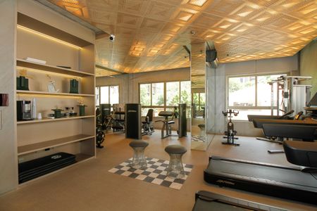 Studio para alugar com 31m², 1 quarto e sem vaga Studio para alugar com 31m², 1 quarto e sem vagaÁrea Comum - Academia