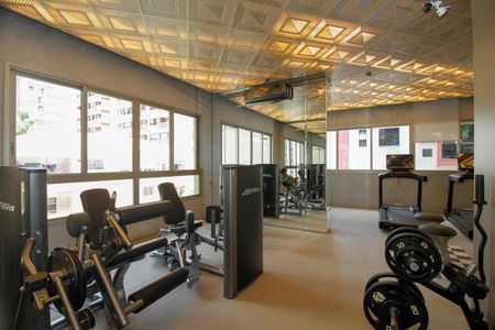 Studio para alugar com 31m², 1 quarto e sem vaga Studio para alugar com 31m², 1 quarto e sem vagaÁrea Comum - Academia