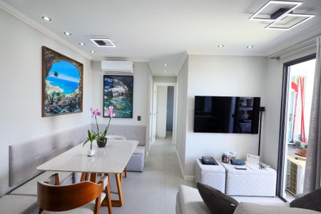 Sala de estar - Sala de jantar de apartamento à venda com 2 quartos, 47m² em Campininha, São Paulo
