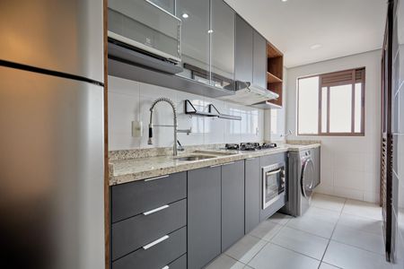 Cozinha de apartamento para alugar com 2 quartos, 55m² em Santo Antônio, São José dos Pinhais