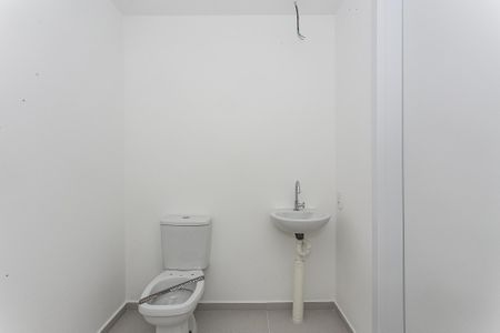 Banheiro de kitnet/studio à venda com 1 quarto, 25m² em Vila Carlos de Campos, São Paulo