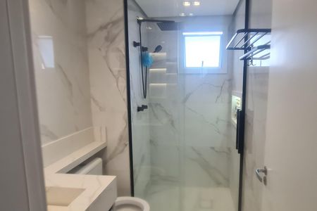 Apartamento para alugar com 106m², 3 quartos e 2 vagas Apartamento para alugar com 106m², 3 quartos e 2 vagasBanheiro da Suíte 1