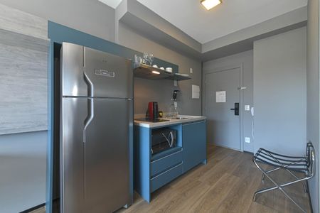 Studio à venda com 26m², 1 quarto e sem vagaCozinha