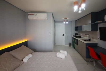Sala - Quarto de kitnet/studio para alugar com 1 quarto, 25m² em Brooklin, São Paulo
