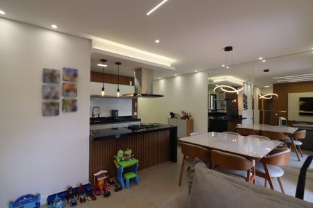 Sala  de apartamento à venda com 2 quartos, 73m² em Vila Caminho do Mar, São Bernardo do Campo